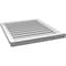 Ekena Millwork Vertical Surface Mount PVC Gable Vent: Functional, w/ 2"W x 2"P Brickmould Sill Frame, 24"W x 28"H GVPVE24X2803SF - alternate 2